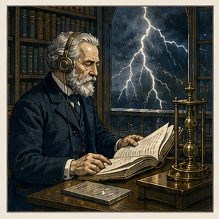 Thunder librarian recording lightning