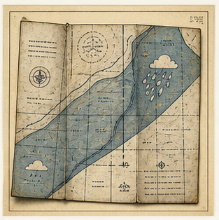 Folded sideways drizzle zoning map
