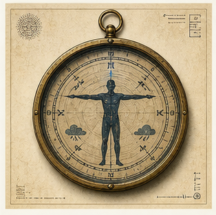 Circular wind posture compass