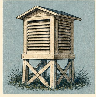 Thermometer shelter