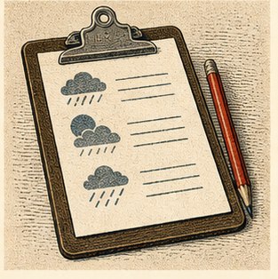 Weather clipboard